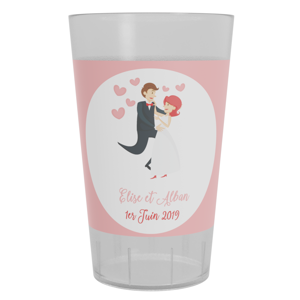 Gobelet Mariage Robe de Mariee