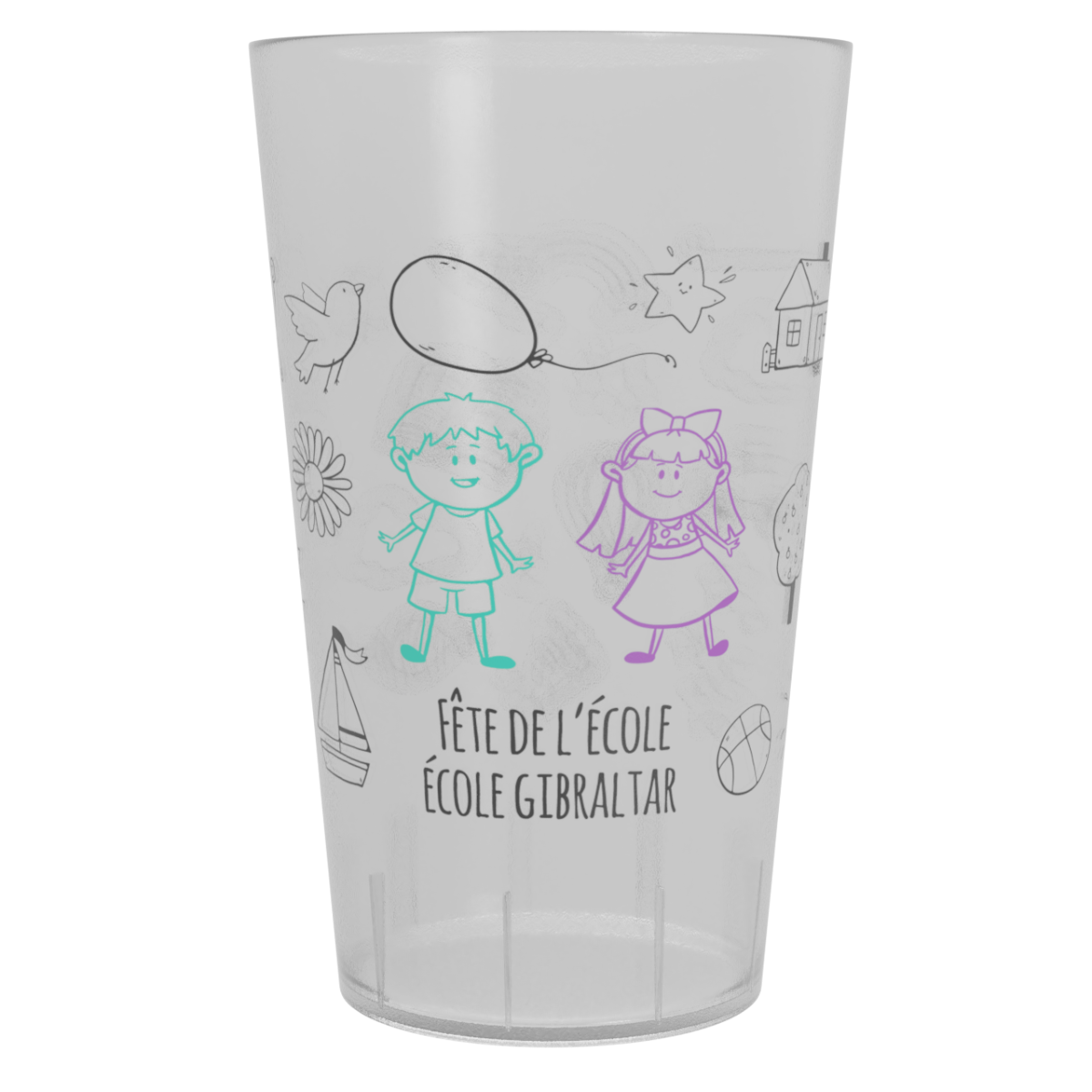 Gobelet Fête des écoles dessin
