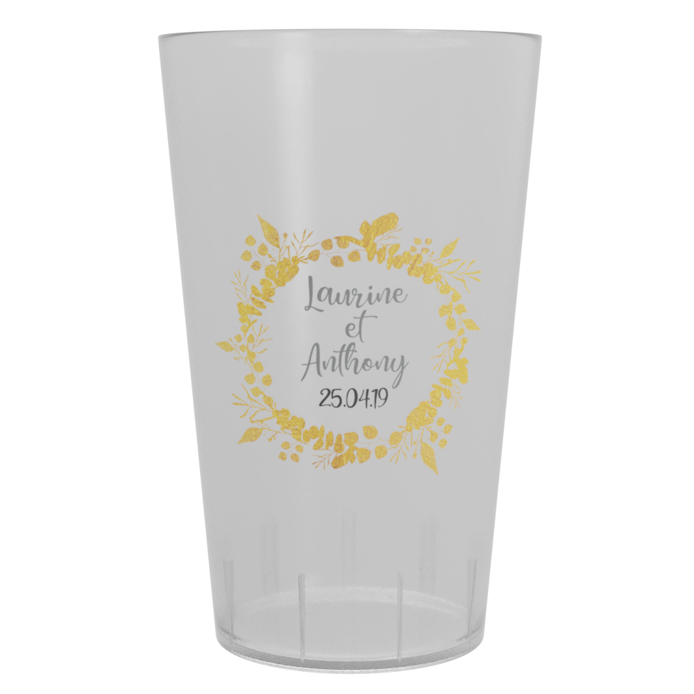 Gobelet Mariage Couronne Dorée