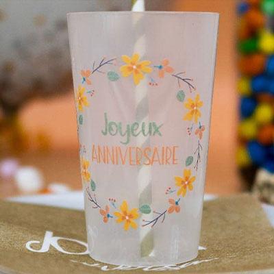 Gobelet personnalisé Anniversaire