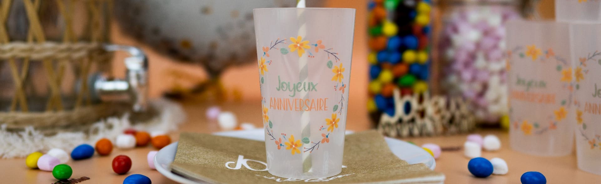 Gobelet personalisé Anniversaire