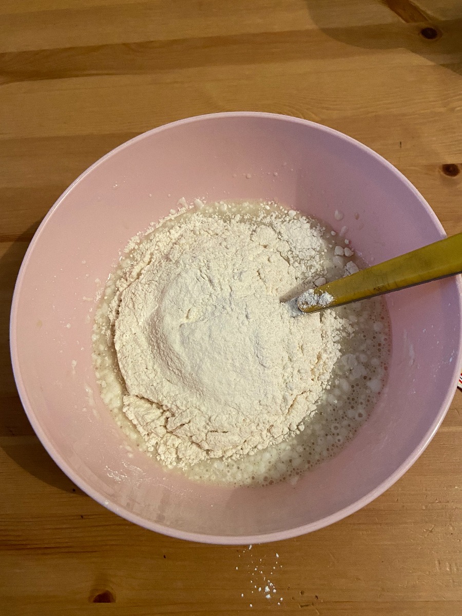 Préparation du gateau
