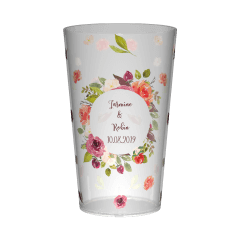 Gobelet personnalisé mariage Ornement Floral