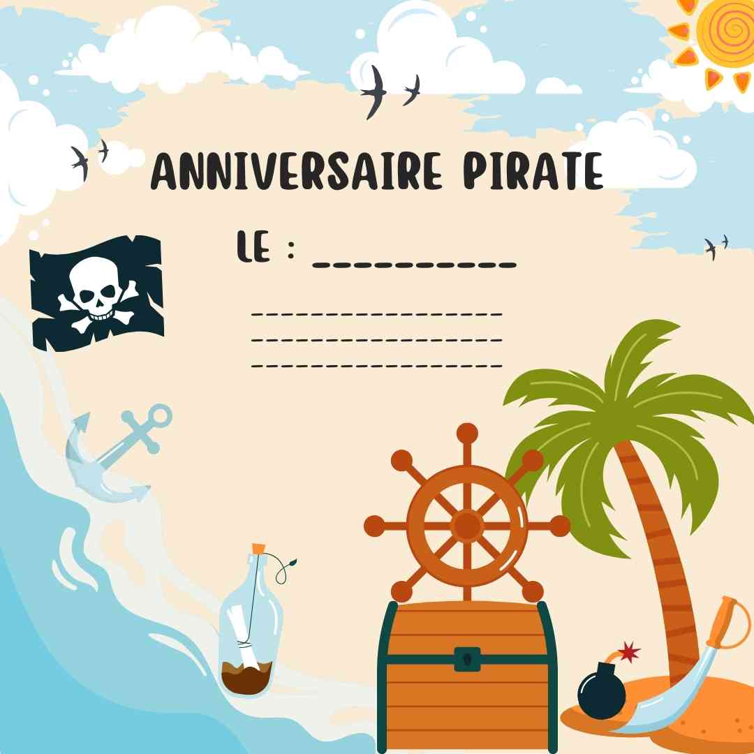 invitation anniversaire pirate invitation anniversaire pirate