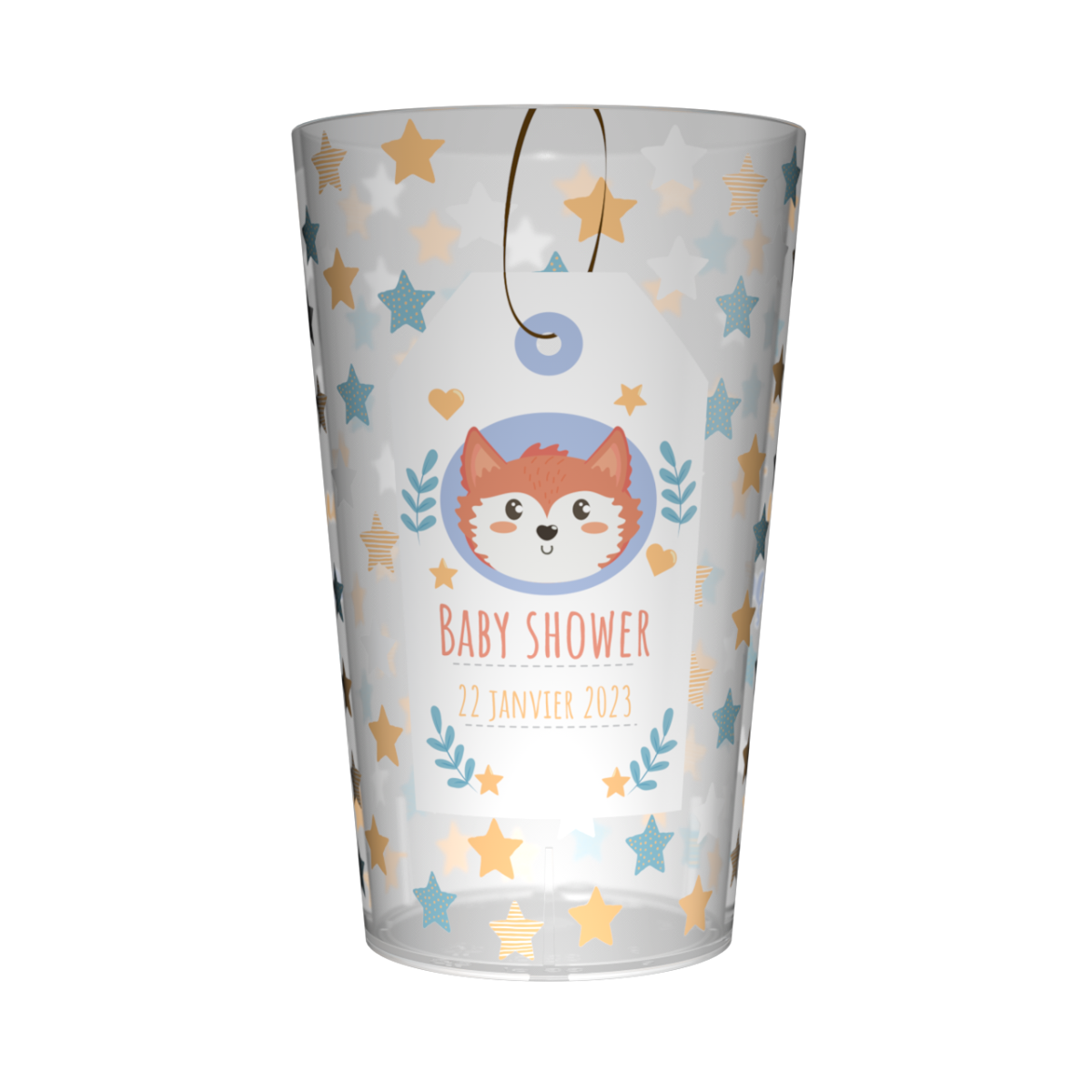 Gobelet personnalisé Baby Shower Etoiles