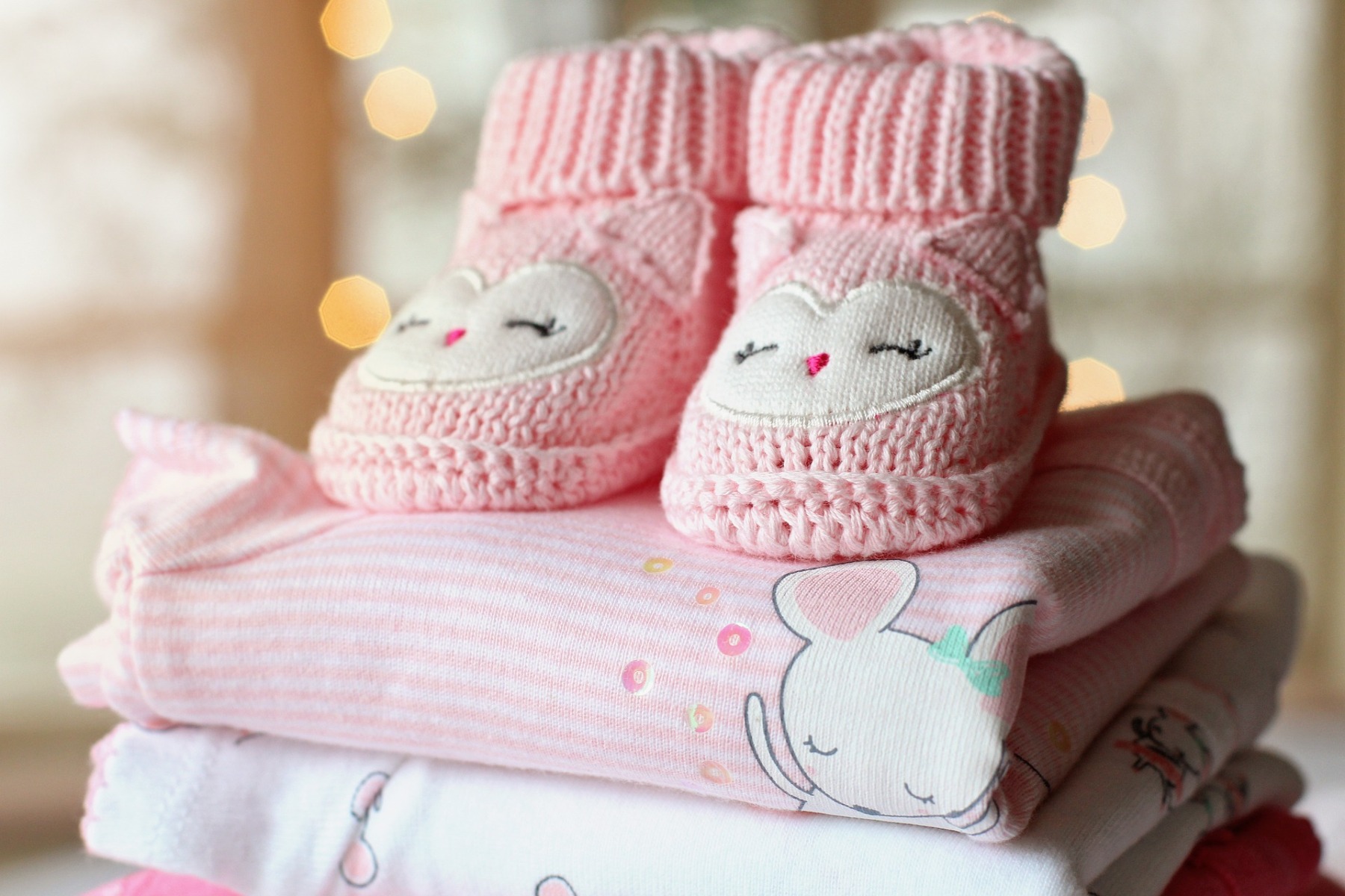 Pantoufles roses pour bébé Pantoufles roses pour bébé