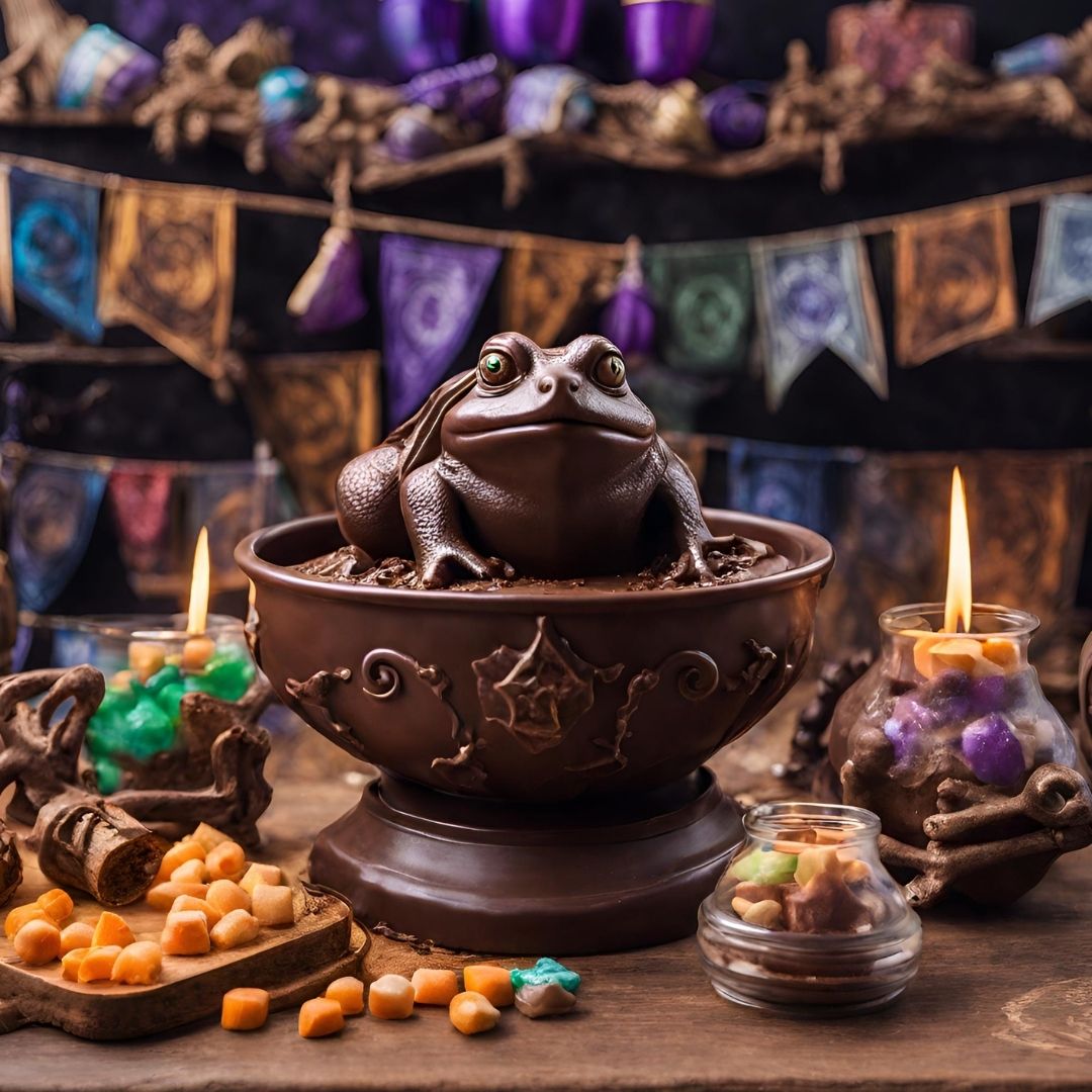 grenouille en chocolat lors de l'organisation d’un anniversaire harry potter grenouille en chocolat lors de l'organisation d’un anniversaire harry potter