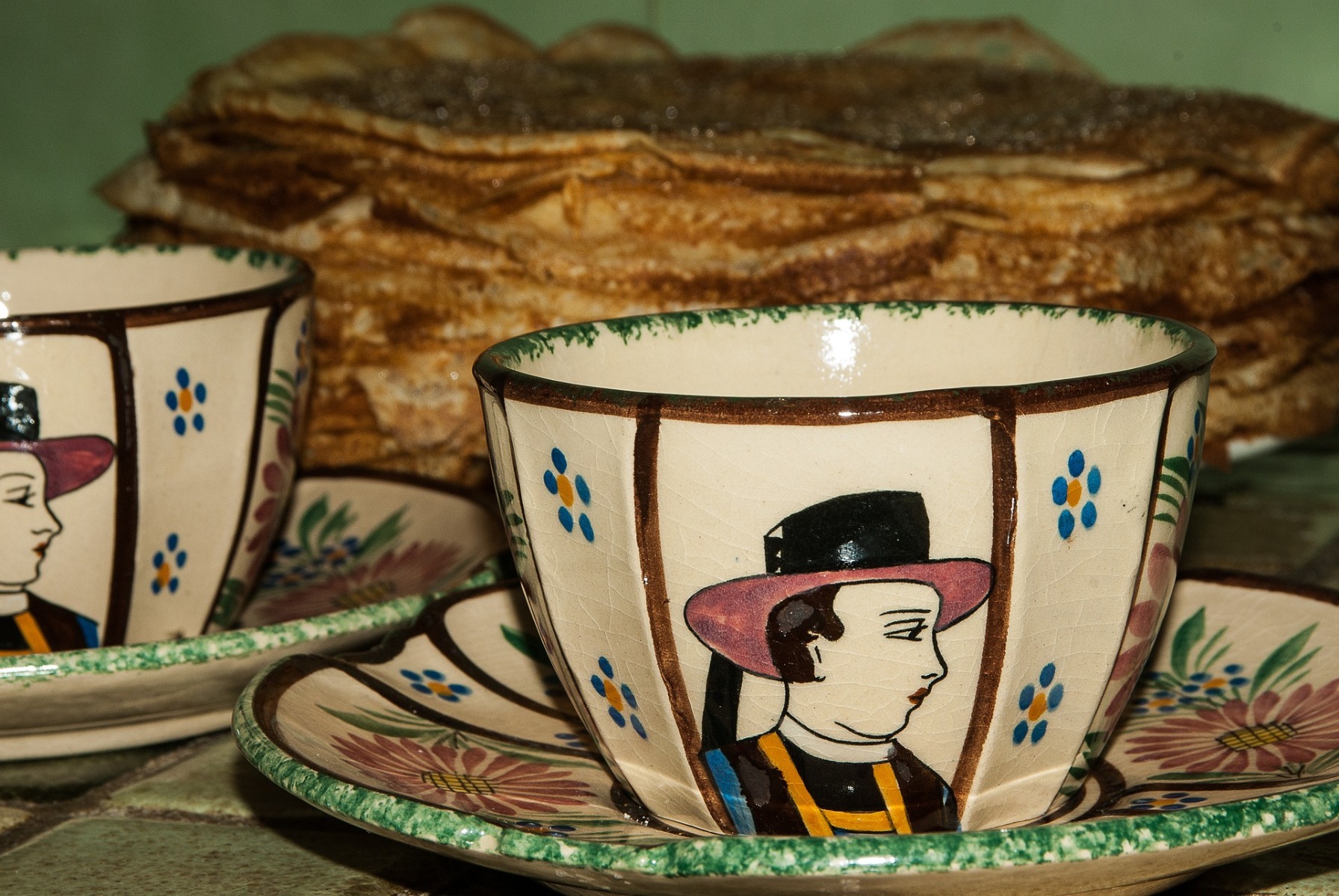 Tasses et crêpes Tasses et crêpes
