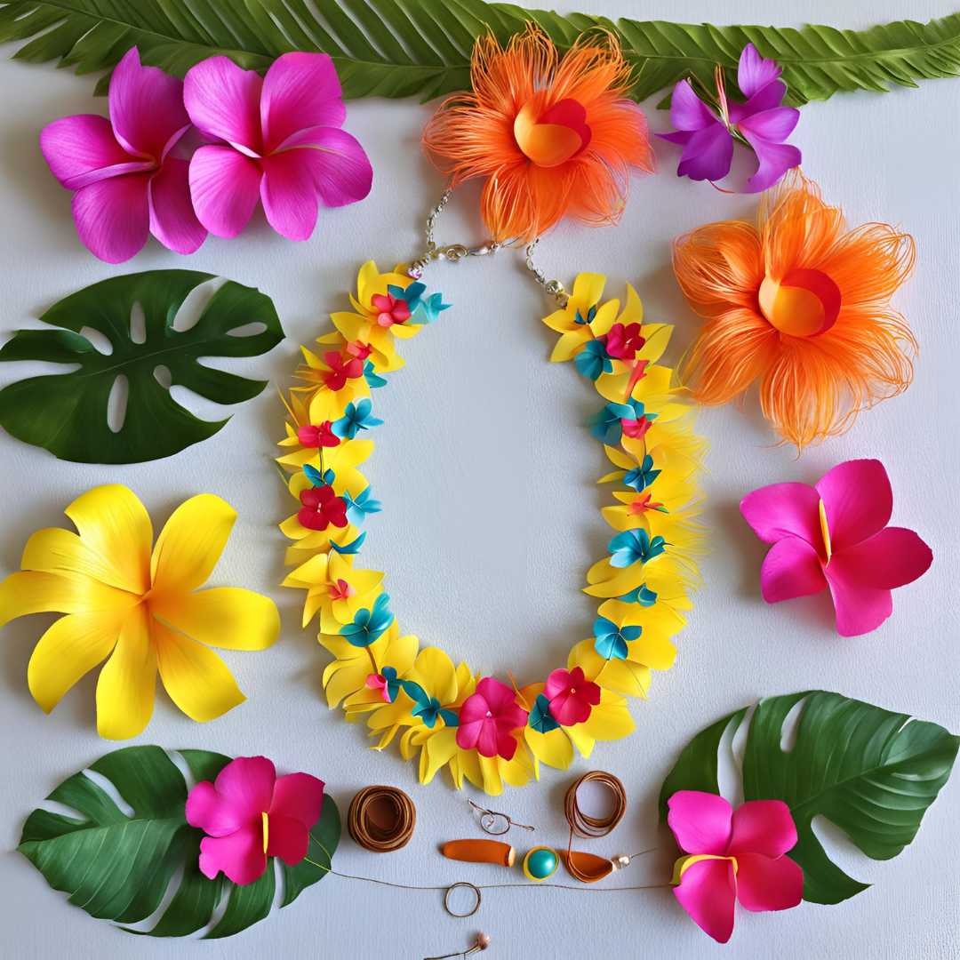 atelier création de collier de fleurs hawaïennes pour un anniversaire vaiana atelier création de collier de fleurs hawaïennes pour un anniversaire vaiana