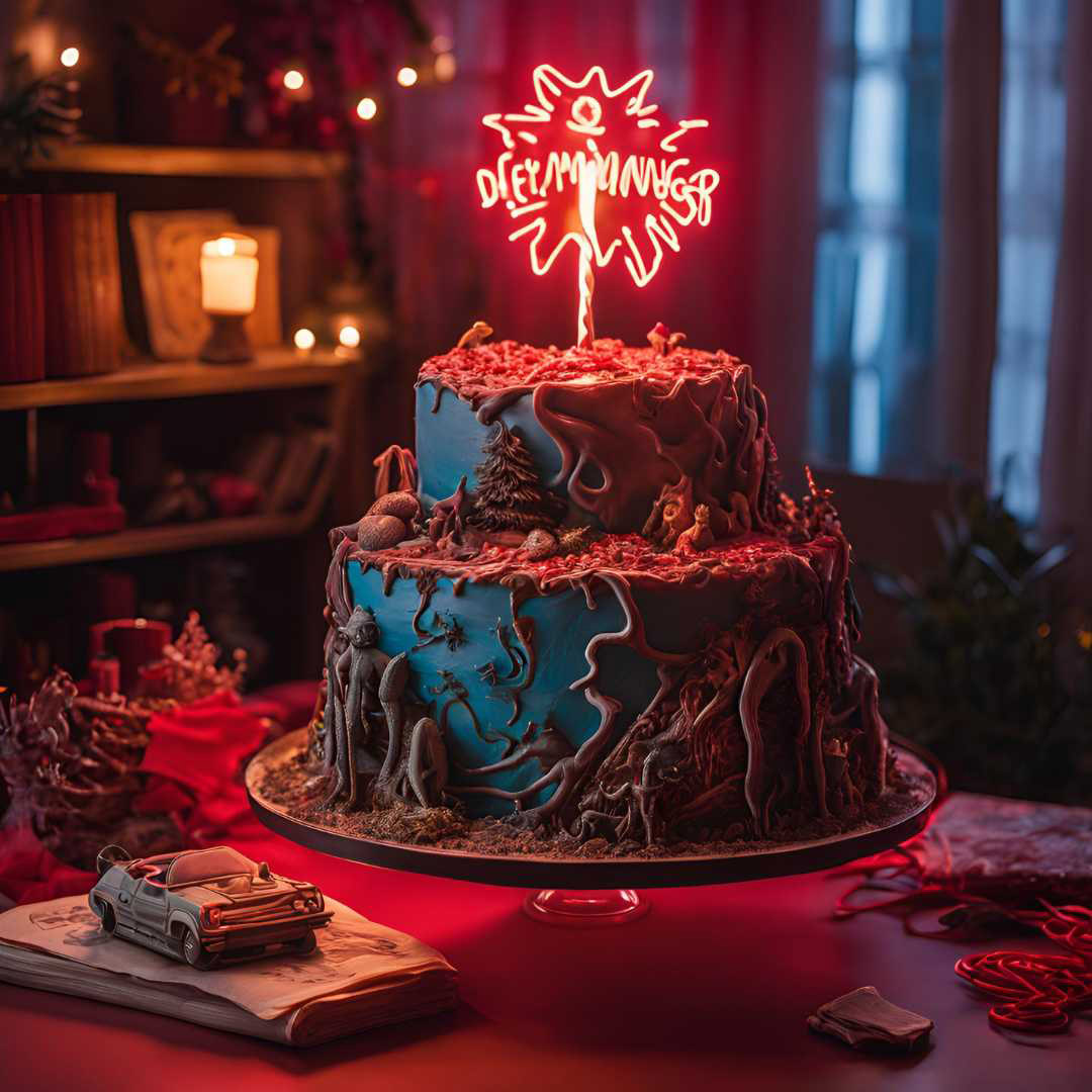 gâteau d’anniversaire sur le thème stranger things gâteau d’anniversaire sur le thème stranger things
