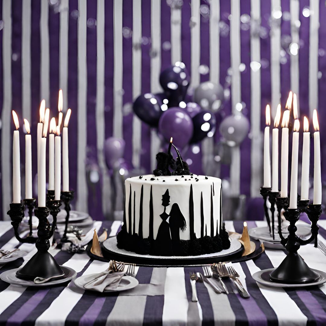 gâteau d’anniversaire Mercredi Addams gâteau d’anniversaire Mercredi Addams