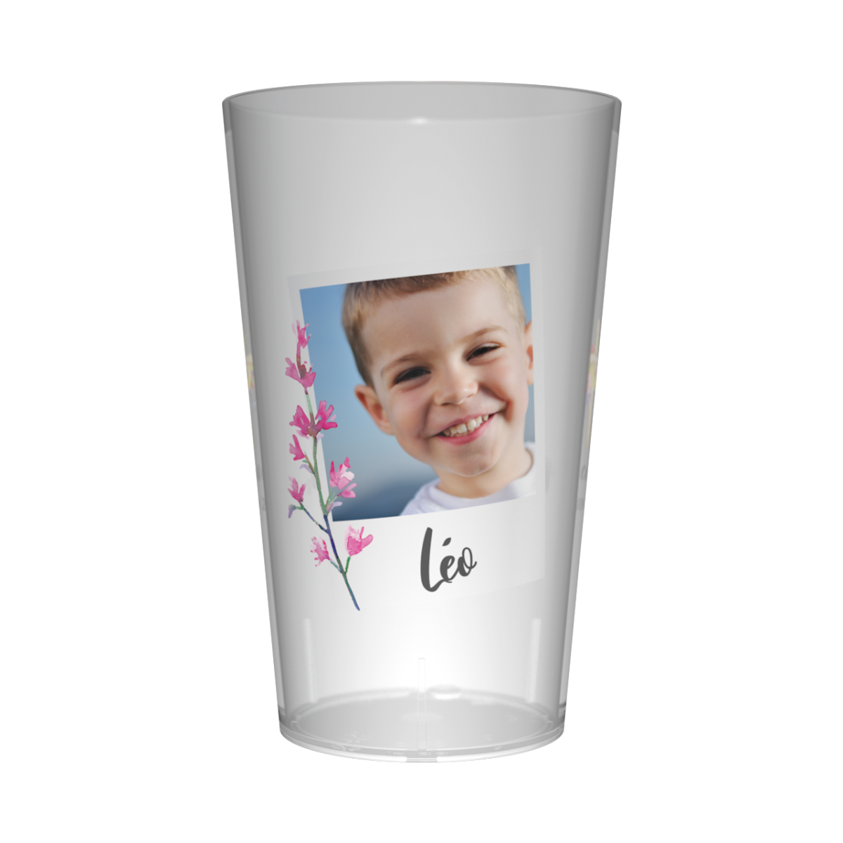 Gobelet personnalisé Communion Image & Fleurs