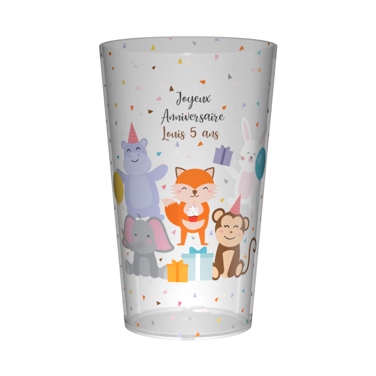Gobelet personnalisé Anniversaire Animaux