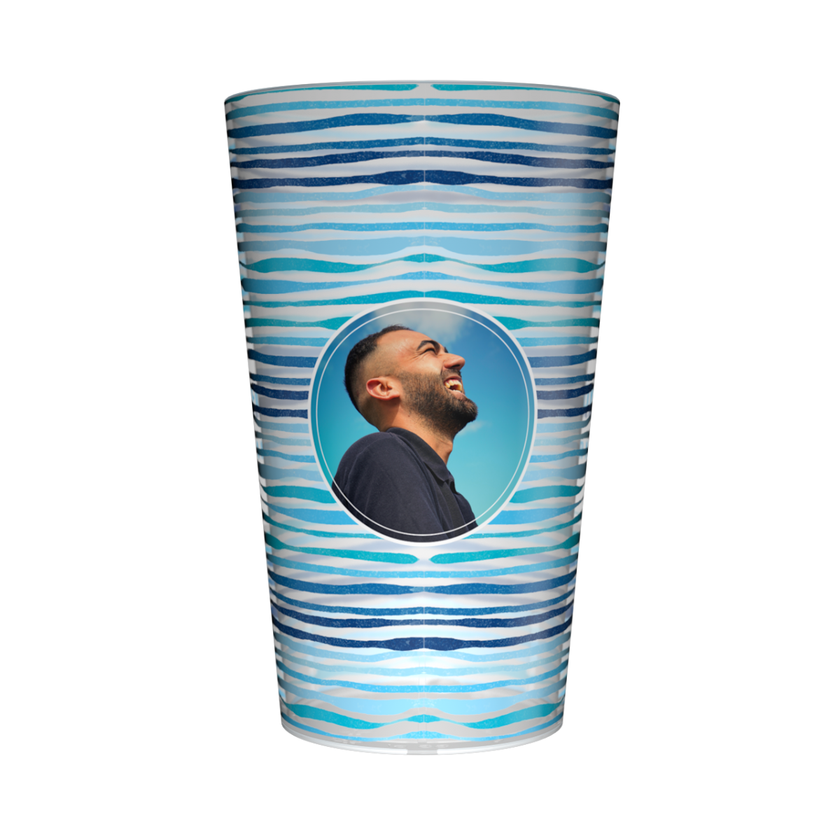 Gobelet personnalisé Anniversaire Bleu