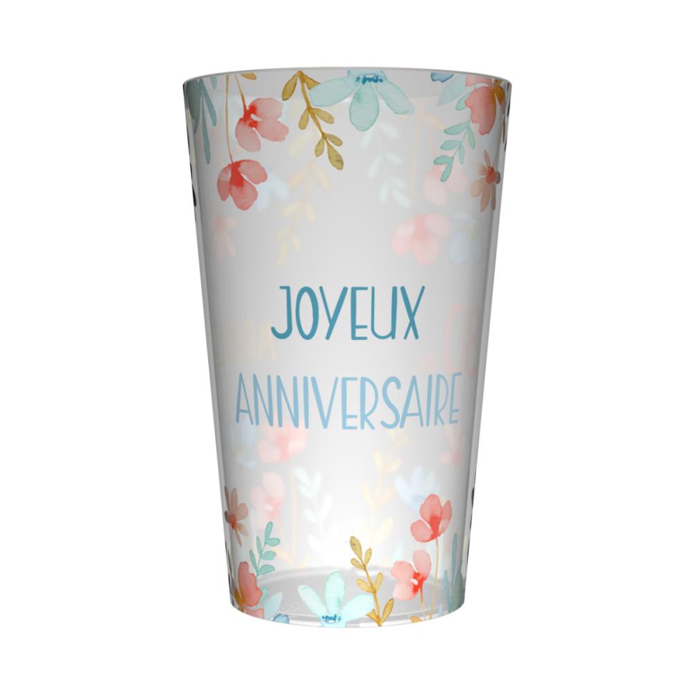 Gobelet personnalisé Anniversaire Printemps
