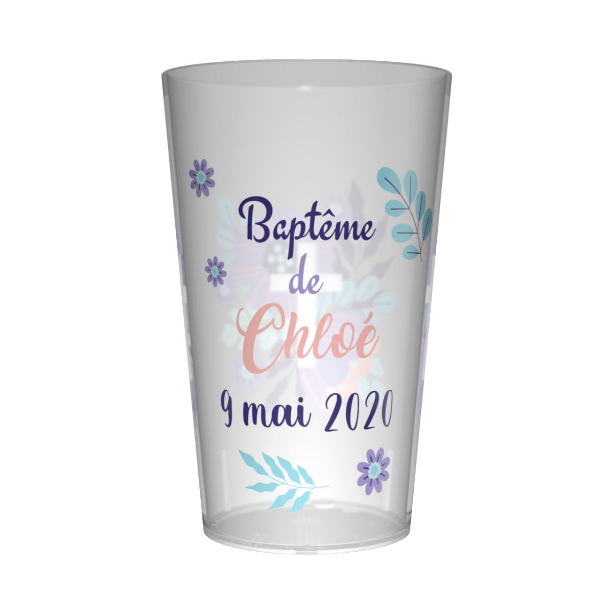 Gobelet personnalisé Baptême Religieux