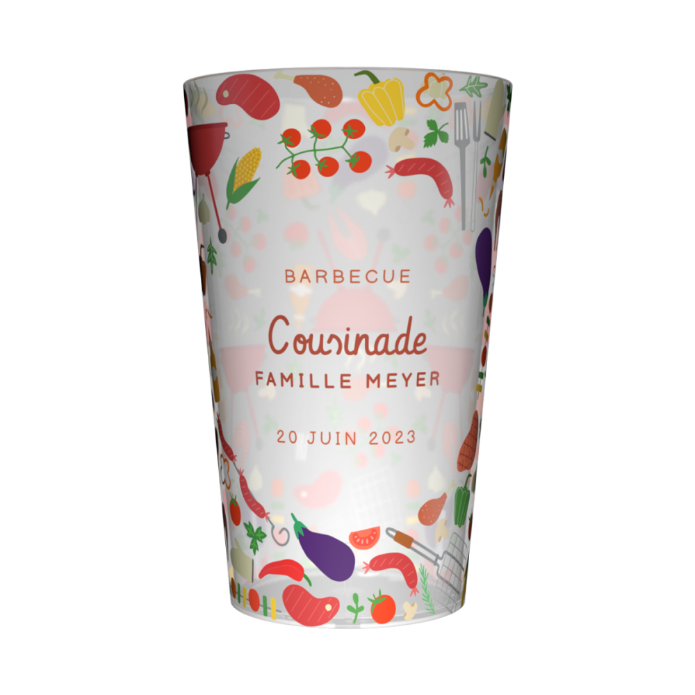 Gobelet personnalisé Cousinade Pique-Nique