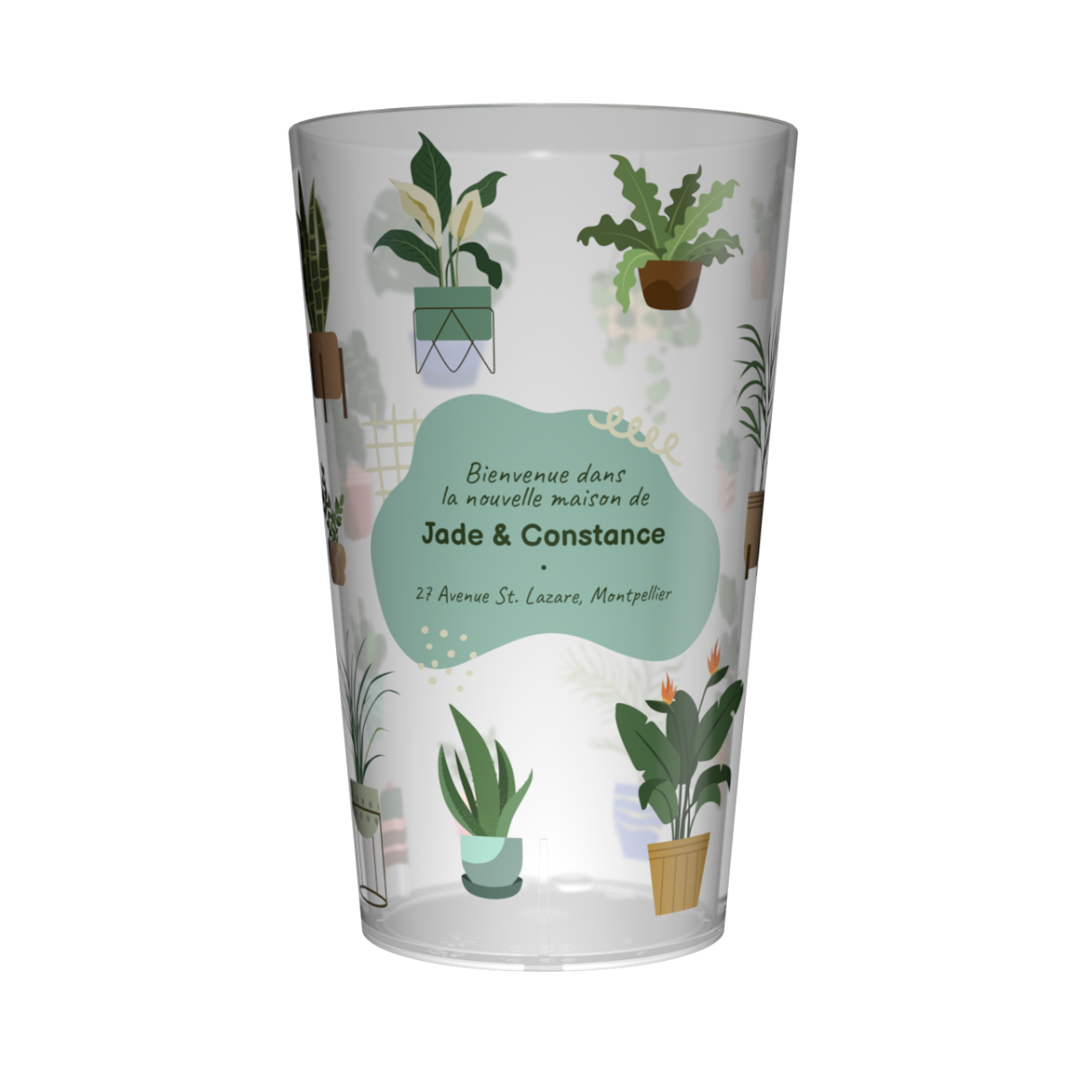 Gobelet personnalisé Crémaillère Plantes