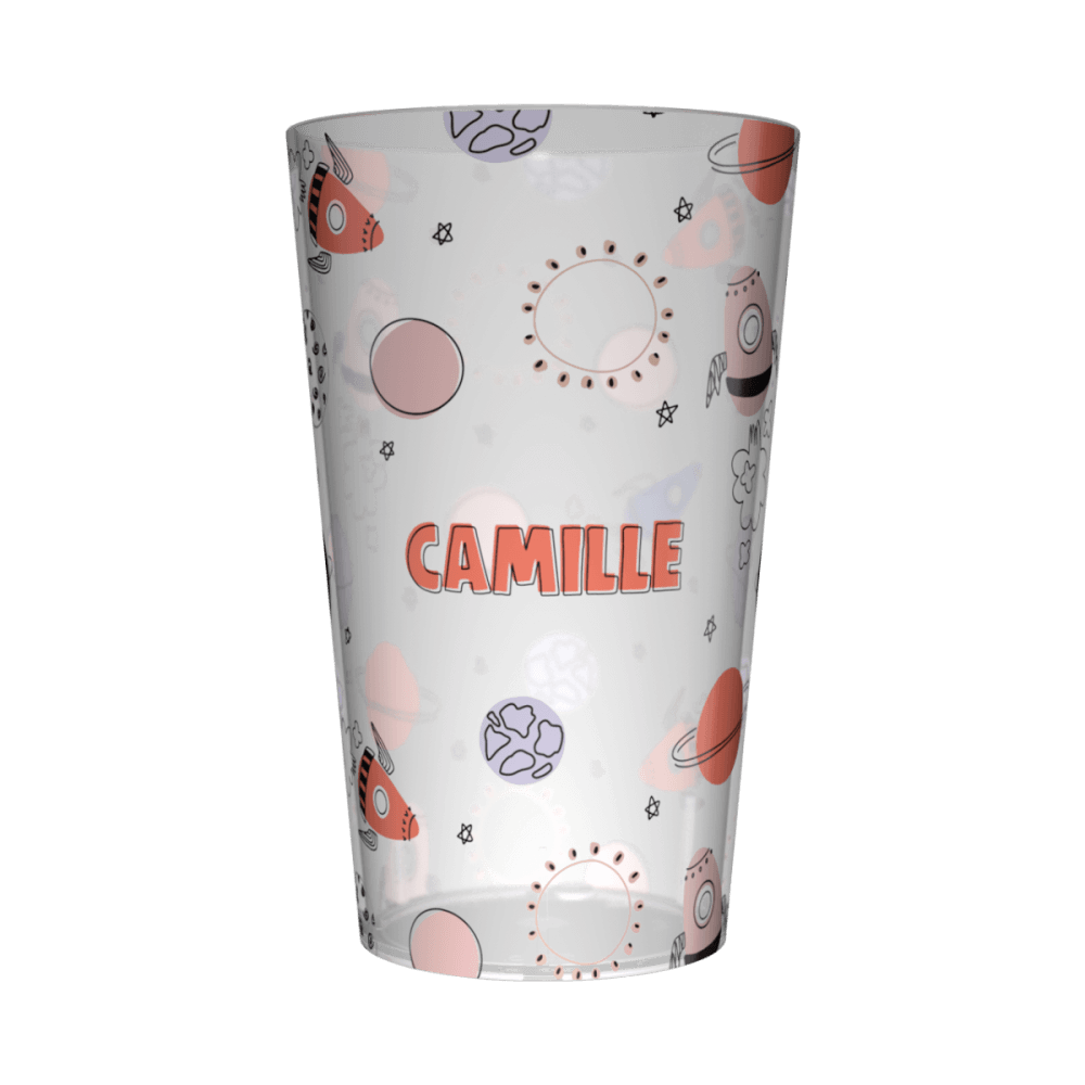gobelet anniversaire astronaute rose