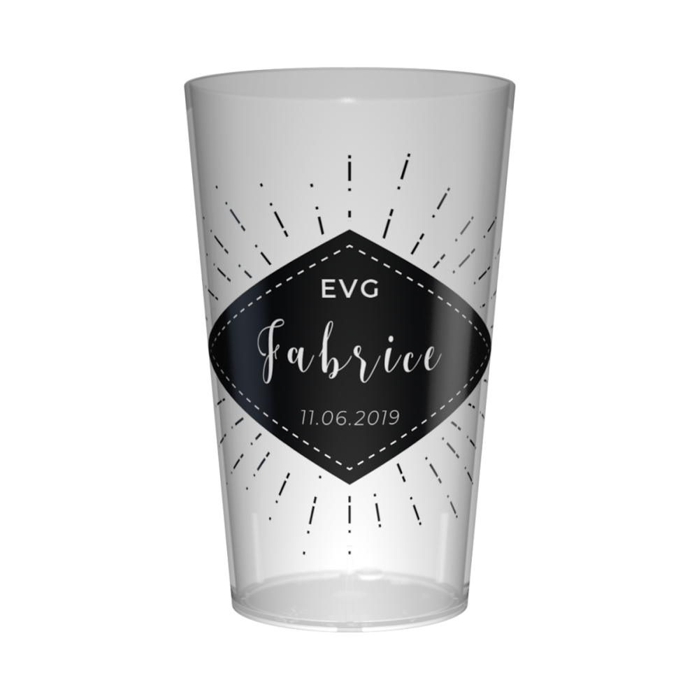Gobelet personnalisé pour EVG Losange