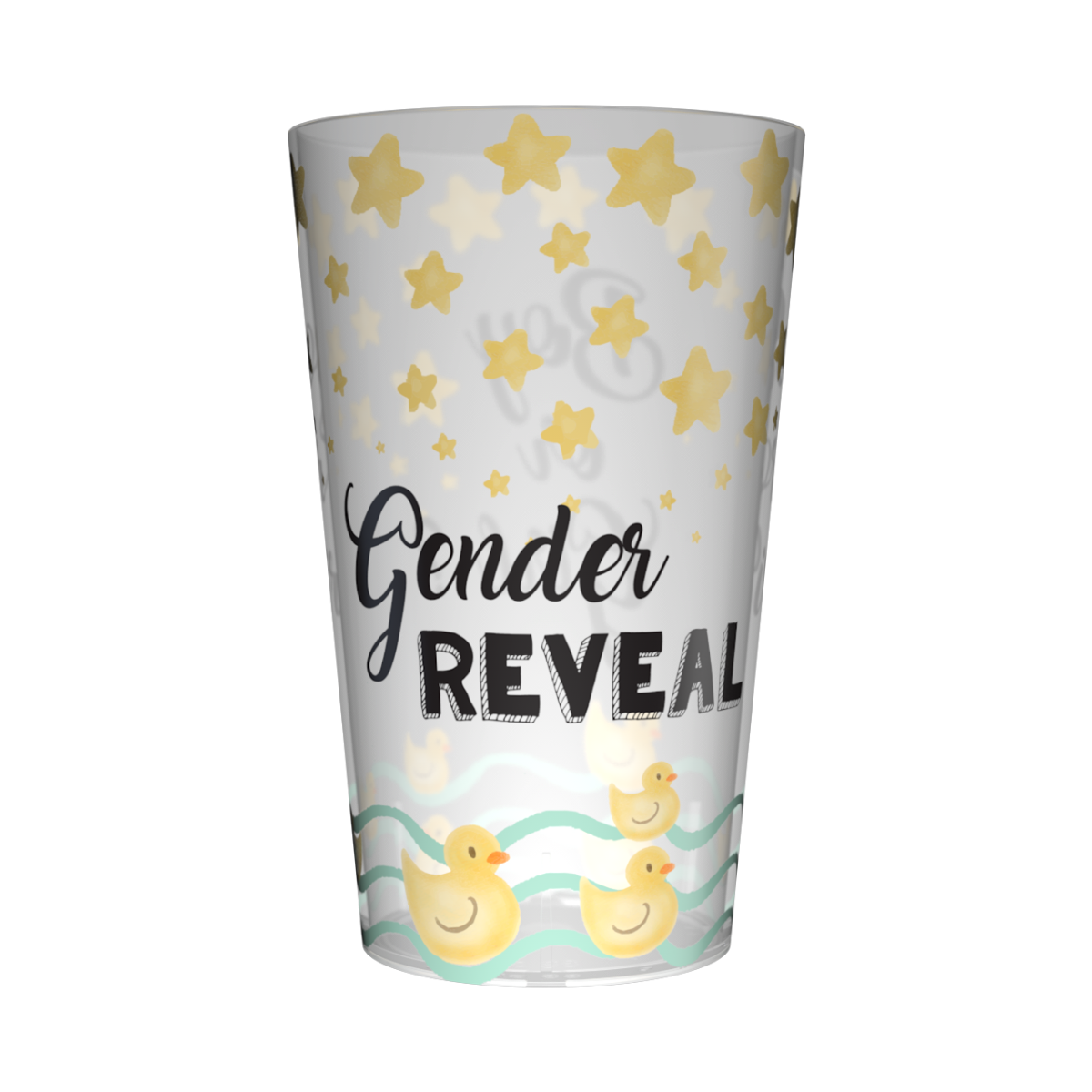 Gobelet personnalisé Gender Reveal Etoiles & Canards