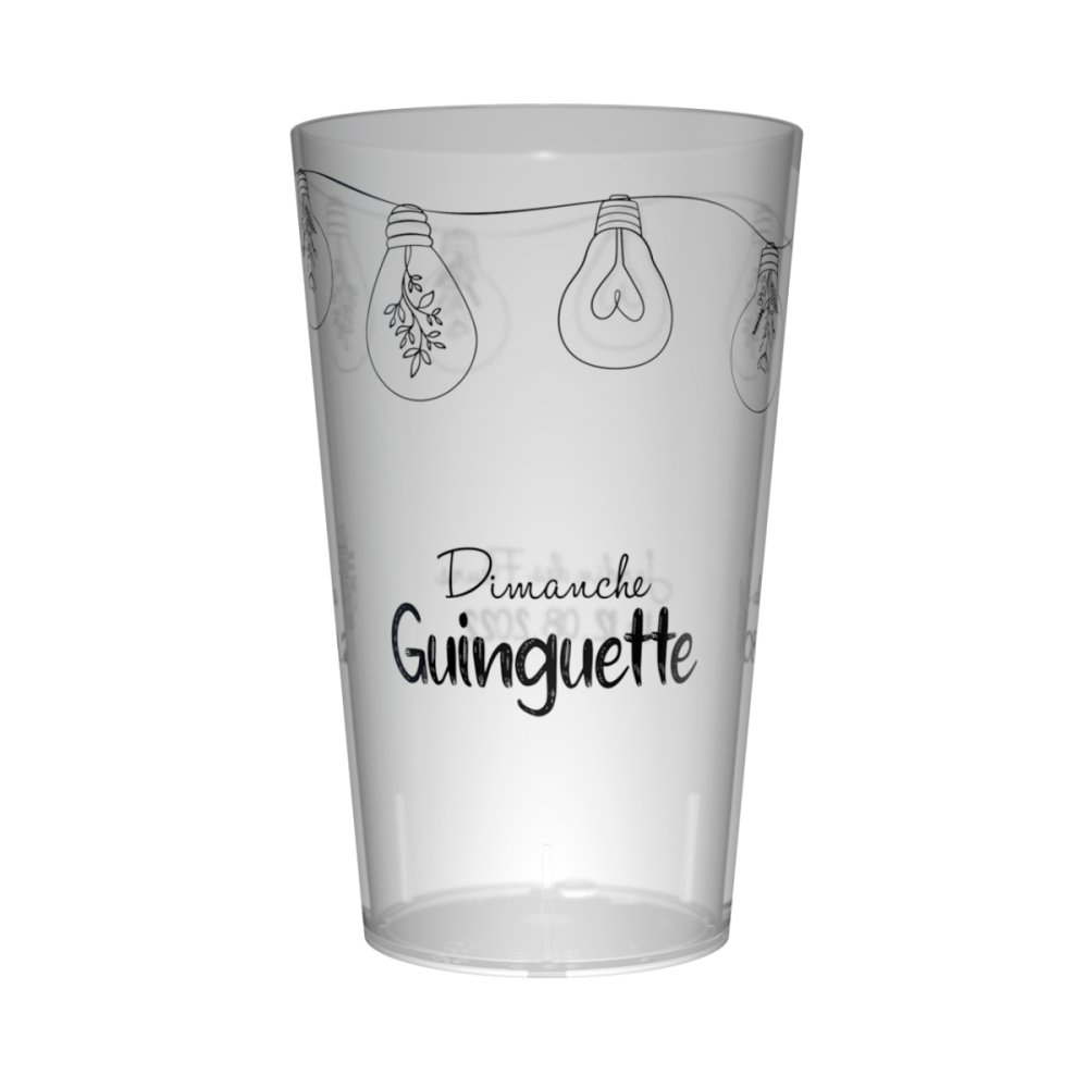Gobelet personnalisé Guinguette Guirlande Ampoule