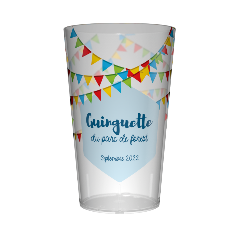 Gobelet personnalisé Guinguette Multicolore