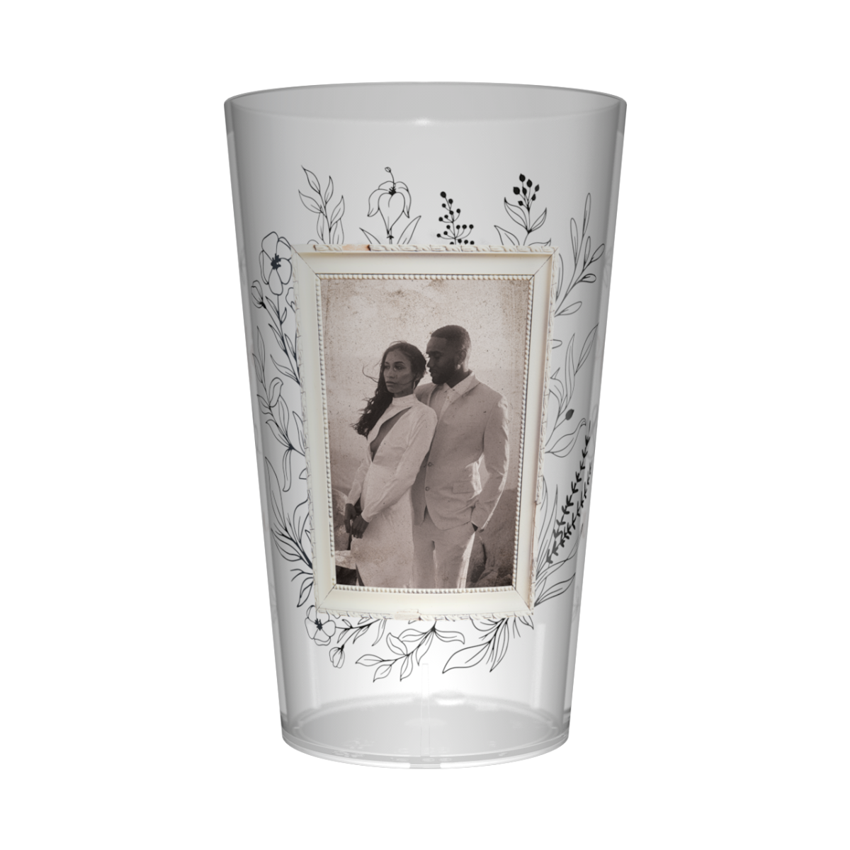 Gobelet personnalisé Mariage Cadre Photo Vintage