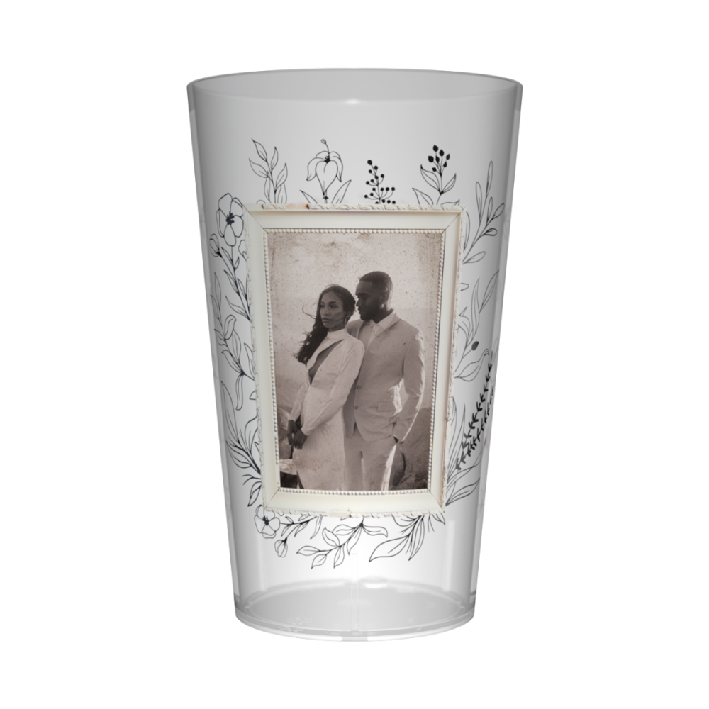 Gobelet personnalisé Mariage Cadre Photo Vintage