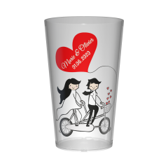Gobelet personnalisé Mariage Bike