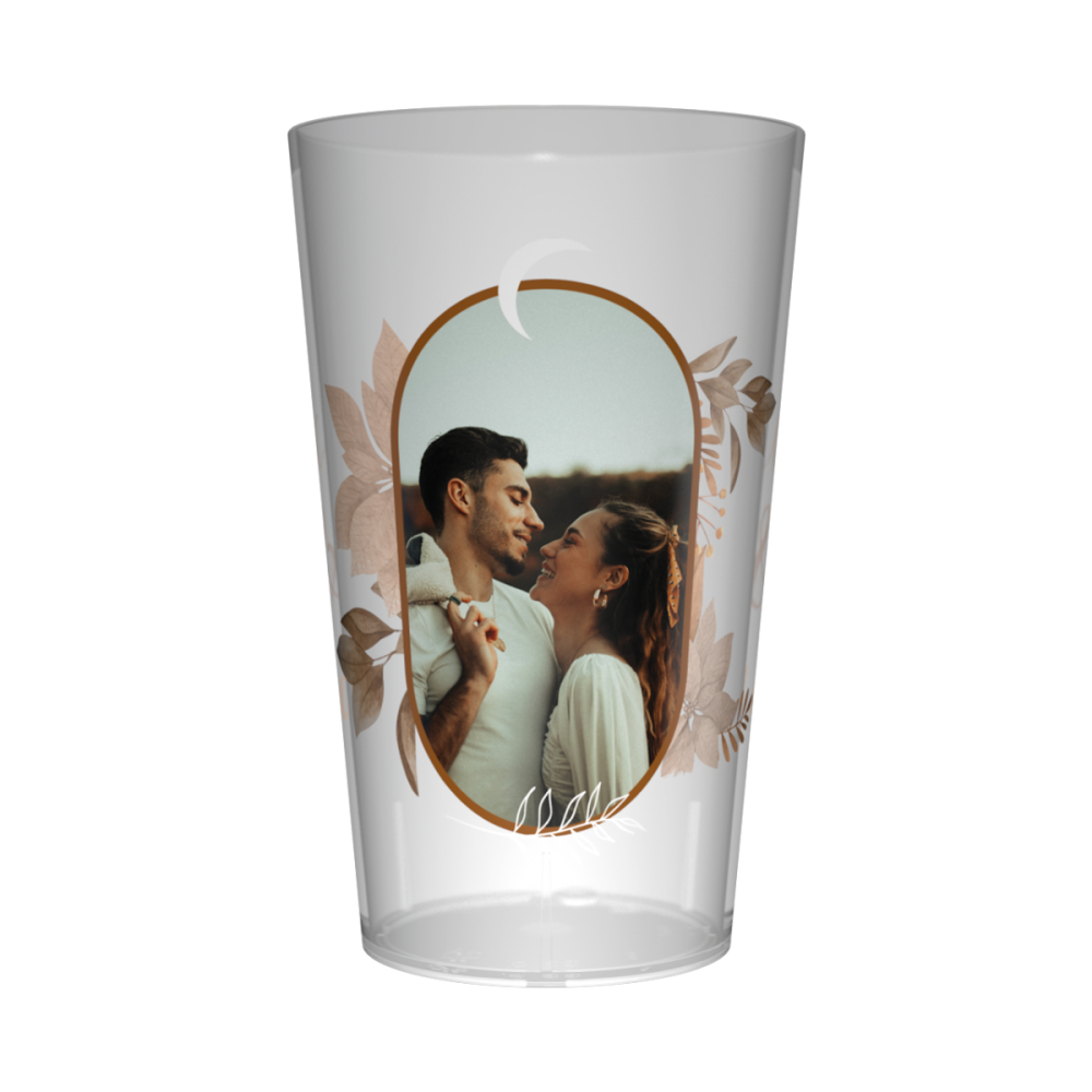 Gobelet personnalisé Mariage Photo & Feuillages