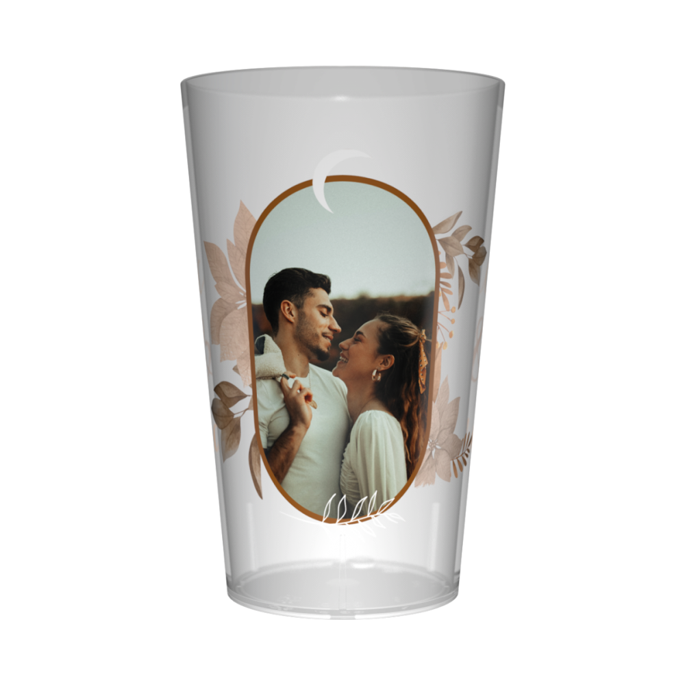 mariage thème italie gobelet personnalisé photo feuillage