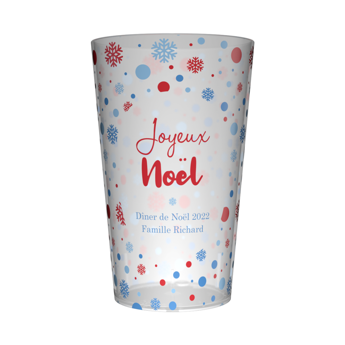 Gobelet personnalisé Noël Neige