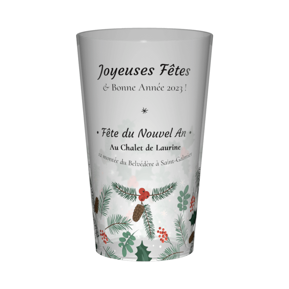 Gobelet personnalisé Nouvel An Hiver de Gobelets.com