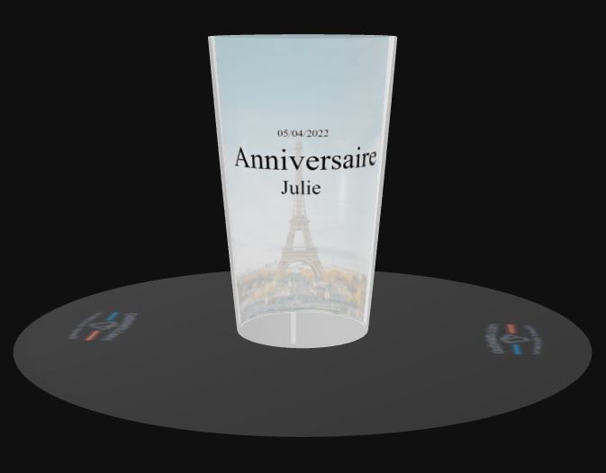 Gobelet personnalisé Anniversaire