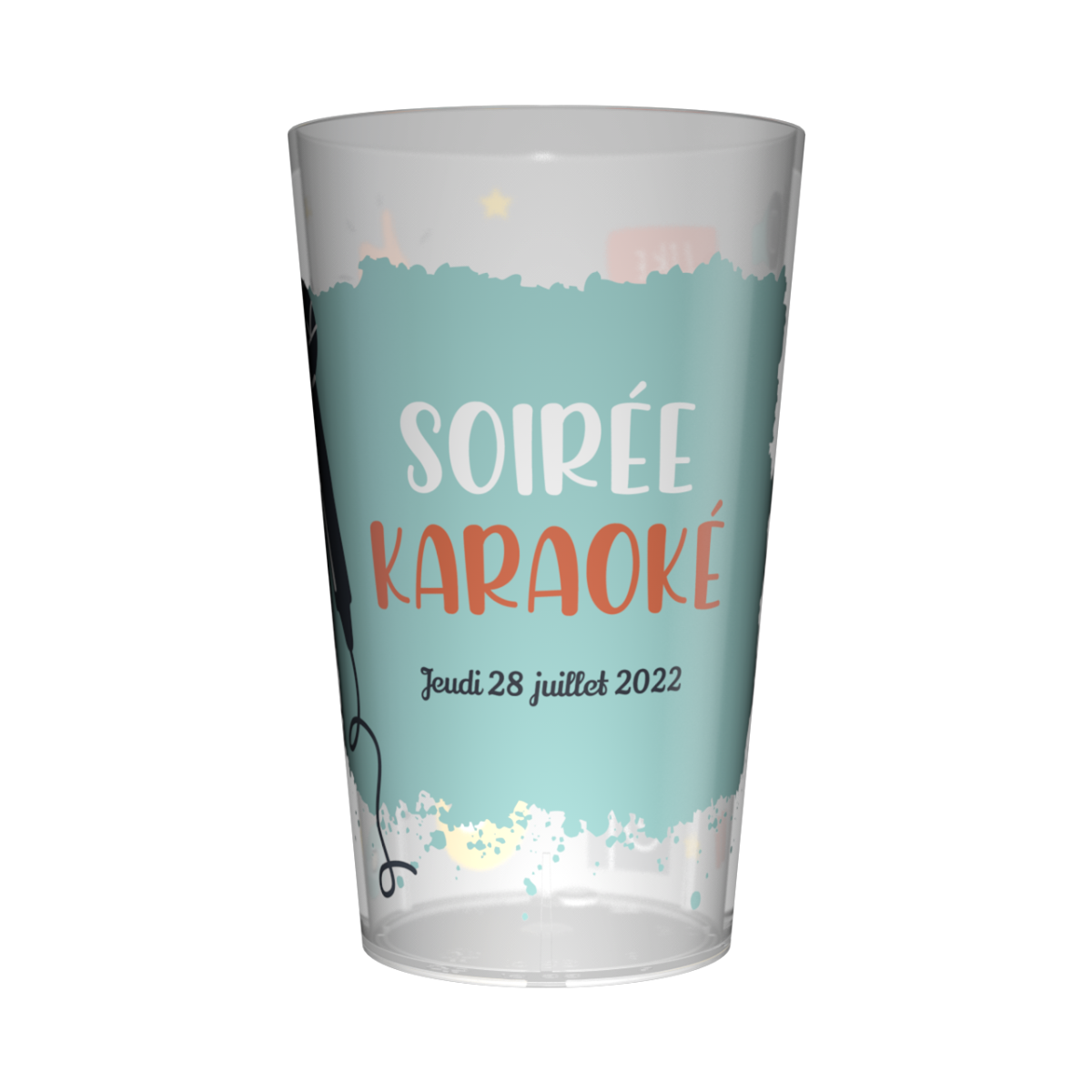 Gobelet personnalisé Soirée Karaoké