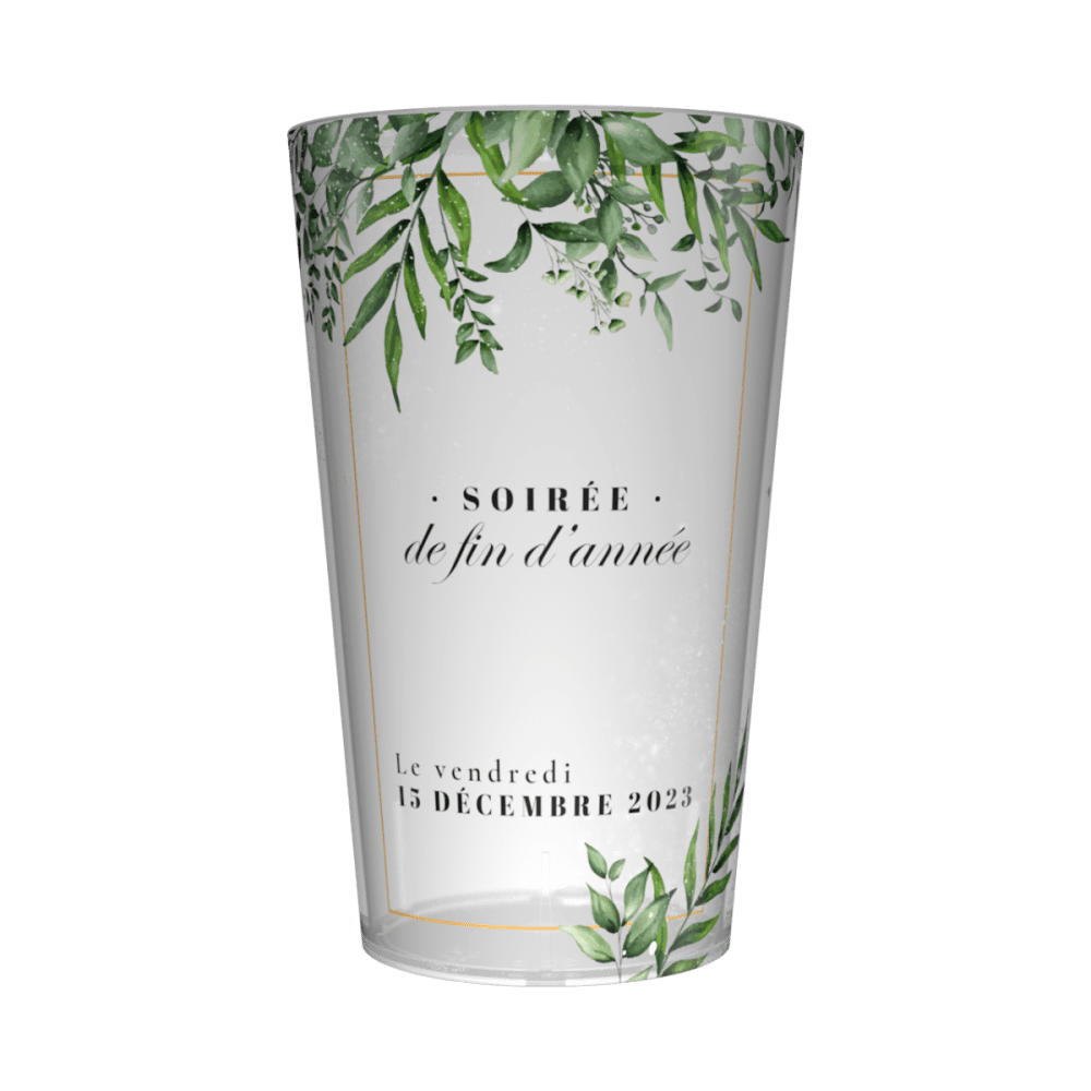 Visuel chic du gobelet personnalisé soirée de chez Gobelets.com