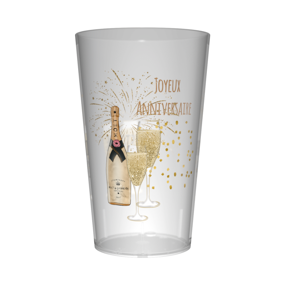 Gobelet personnalisé Anniversaire Cheers