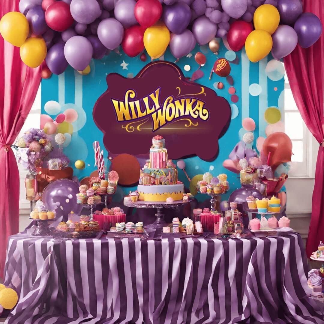 Thème d’anniversaire garçon : Willy Wonka Thème d’anniversaire garçon : Willy Wonka