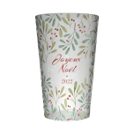 Gobelet personnalisé Noël Branche Houx