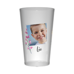 Gobelet personnalisé Communion Image & Fleurs