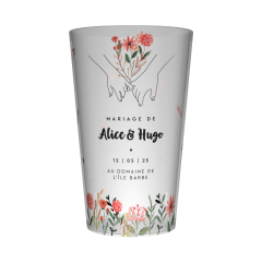 Gobelet personnalisé Mariage Unions & Fleurs