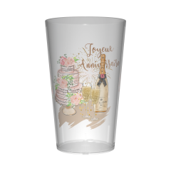 Gobelet personnalisé Anniversaire Bouquet