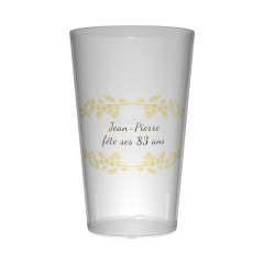 Gobelet personnalisé Anniversaire Brindille Fleur