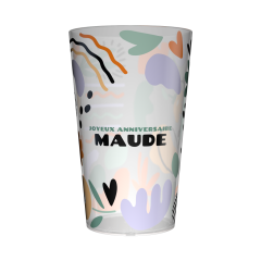 Gobelet personnalisé anniversaire Moderne