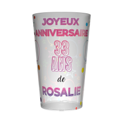 Gobelet personnalisé anniversaire Course
