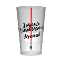 Gobelet personnalisé anniversaire Sabre Laser