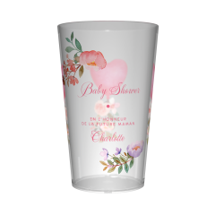 Gobelet personnalisé Baby Shower Rose