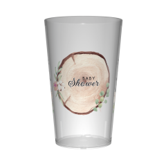Gobelet personnalisé Baby Shower Bois & Coton