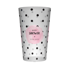 Gobelet personnalisé Baby Shower Pois